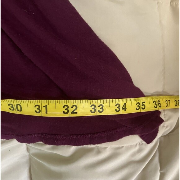 Mudd Shirt Dress Tunic Purple Asymmetric L Women Soft Rayon Flowy Boho Lagenlook - Picture 11 of 12